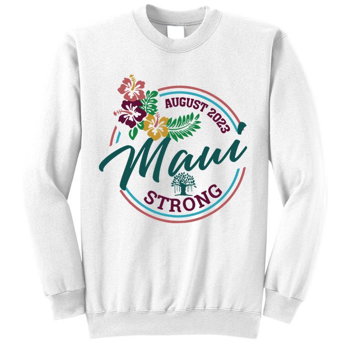 Supportive Colorful Maui Strong Lahaina Banyan Tree Sweatshirt