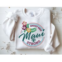 Supportive Colorful Maui Strong Lahaina Banyan Tree Sweatshirt