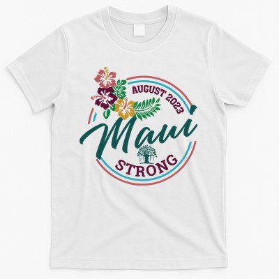 Supportive Colorful Maui Strong Lahaina Banyan Tree T-Shirt
