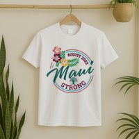 Supportive Colorful Maui Strong Lahaina Banyan Tree T-Shirt