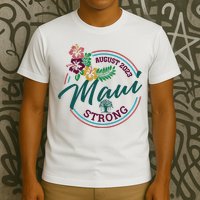 Supportive Colorful Maui Strong Lahaina Banyan Tree T-Shirt