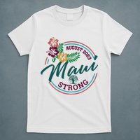 Supportive Colorful Maui Strong Lahaina Banyan Tree T-Shirt