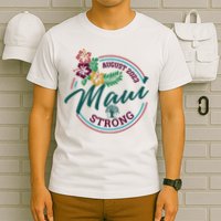 Supportive Colorful Maui Strong Lahaina Banyan Tree T-Shirt
