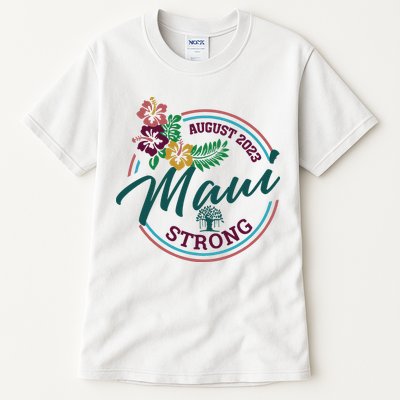 Supportive Colorful Maui Strong Lahaina Banyan Tree Tall T-Shirt