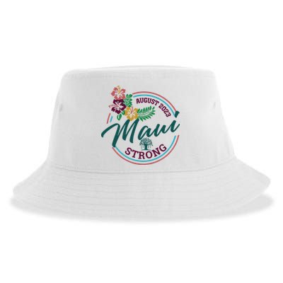 Supportive Colorful Maui Strong Lahaina Banyan Tree Sustainable Bucket Hat