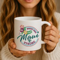Supportive Colorful Maui Strong Lahaina Banyan Tree Mug