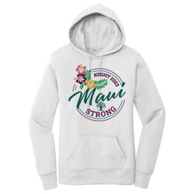 Supportive Colorful Maui Strong Lahaina Banyan Tree Women's Pullover Hoodie
