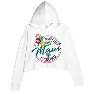 Supportive Colorful Maui Strong Lahaina Banyan Tree Crop Fleece Hoodie