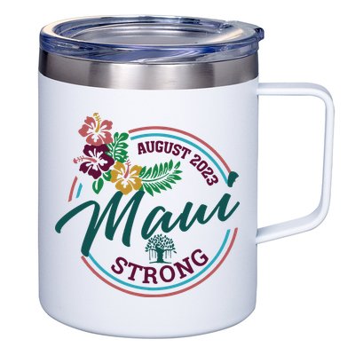 Supportive Colorful Maui Strong Lahaina Banyan Tree 12oz Stainless Steel Coffee Mug