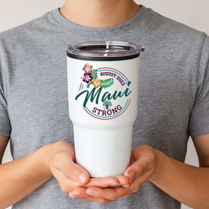 Supportive Colorful Maui Strong Lahaina Banyan Tree Tumbler