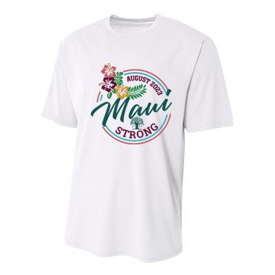 Supportive Colorful Maui Strong Lahaina Banyan Tree Youth Performance Sprint T-Shirt