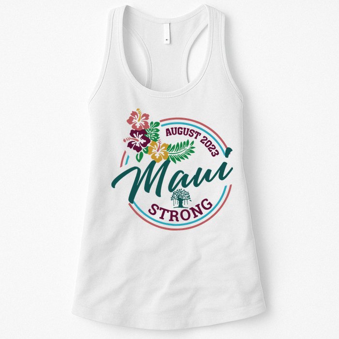 Supportive Colorful Maui Strong Lahaina Banyan Tree Womens Tank Top