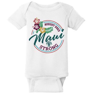 Supportive Colorful Maui Strong Lahaina Banyan Tree Baby Bodysuit