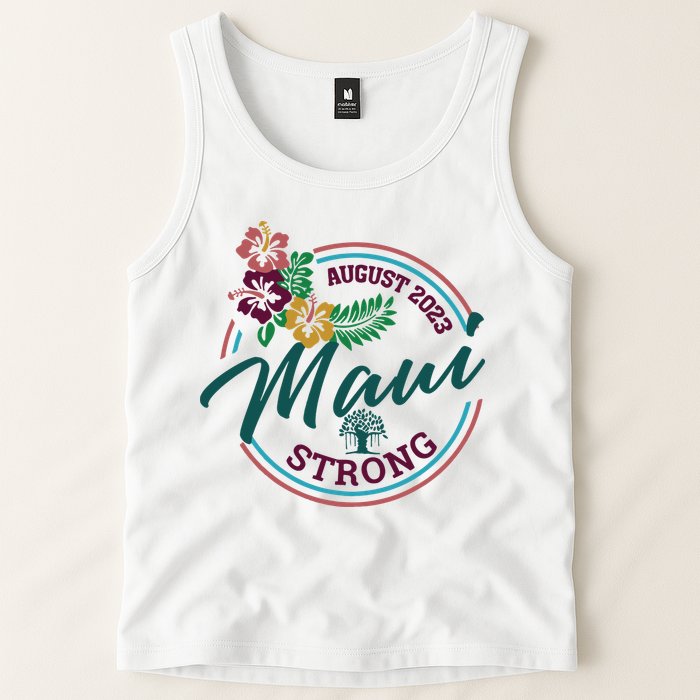 Supportive Colorful Maui Strong Lahaina Banyan Tree Tank Top