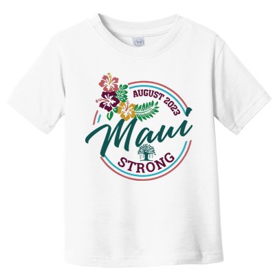 Supportive Colorful Maui Strong Lahaina Banyan Tree Toddler T-Shirt