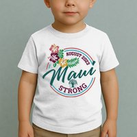 Supportive Colorful Maui Strong Lahaina Banyan Tree Toddler T-Shirt