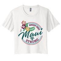 Supportive Colorful Maui Strong Lahaina Banyan Tree Crop Top