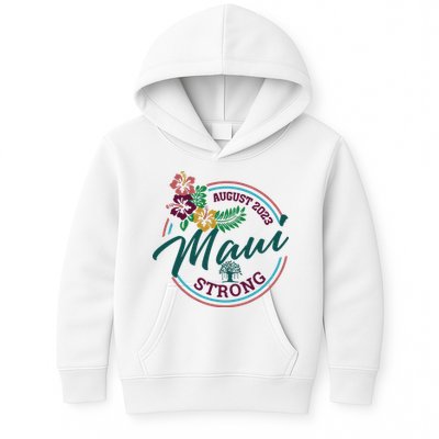 Supportive Colorful Maui Strong Lahaina Banyan Tree Kids Hoodie