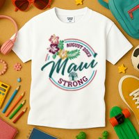 Supportive Colorful Maui Strong Lahaina Banyan Tree Kids T-Shirt