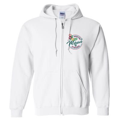 Supportive Colorful Maui Strong Lahaina Banyan Tree Full Zip Hoodie