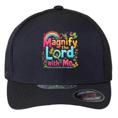 Summer Camp Magnify The Lord Christian VBS 2025 Gift Flexfit Unipanel Trucker Cap