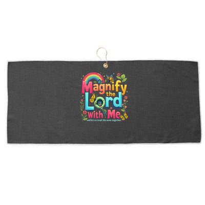 Summer Camp Magnify The Lord Christian VBS 2025 Gift Large Microfiber Waffle Golf Towel
