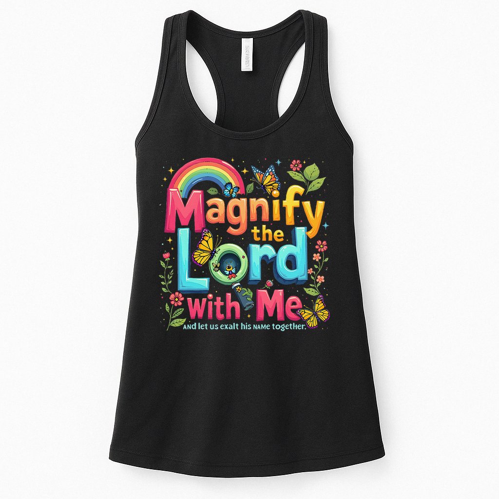 Summer Camp Magnify The Lord Christian VBS 2025 Gift Womens Tank Top