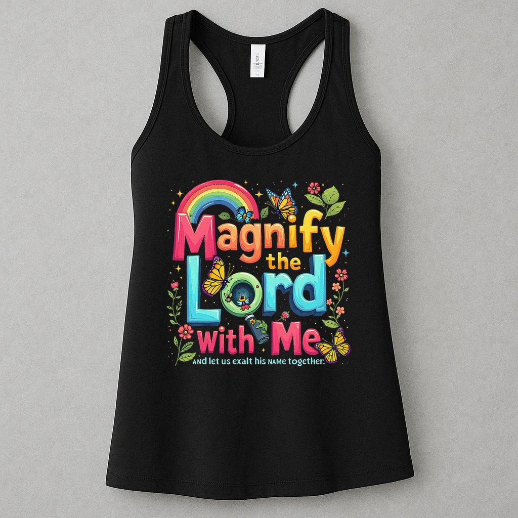 Summer Camp Magnify The Lord Christian VBS 2025 Gift Womens Tank Top