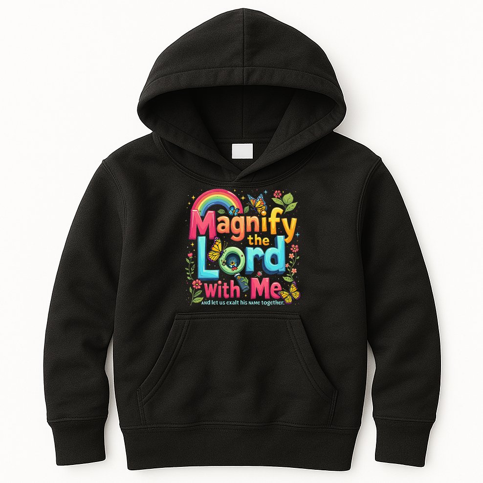 Summer Camp Magnify The Lord Christian VBS 2025 Gift Kids Hoodie