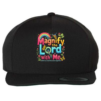 Summer Camp Magnify The Lord Christian VBS 2025 Gift Wool Snapback Cap