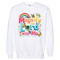 Summer Camp Magnify The Lord Christian VBS 2025 Gift Garment-Dyed Sweatshirt