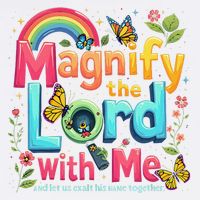 Summer Camp Magnify The Lord Christian VBS 2025 Gift Garment-Dyed Sweatshirt