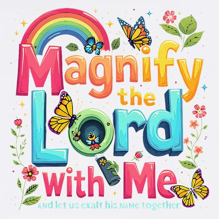 Summer Camp Magnify The Lord Christian VBS 2025 Gift Garment-Dyed Sweatshirt