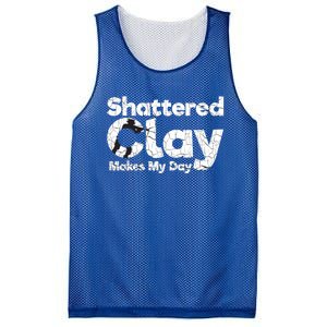 Shattered Clay Makes My Day Shooting Archery Gift Mesh Reversible Basketball Jersey Tank