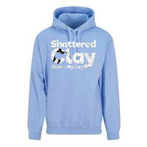 Shattered Clay Makes My Day Shooting Archery Gift Unisex Surf Hoodie