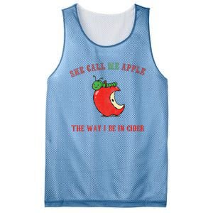 She Call Me Apple The Way I Be In Cider Mesh Reversible Basketball Jersey Tank