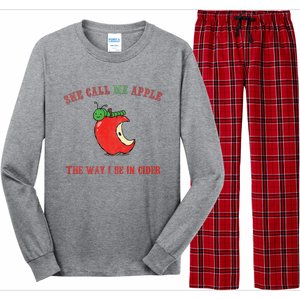 She Call Me Apple The Way I Be In Cider Long Sleeve Pajama Set