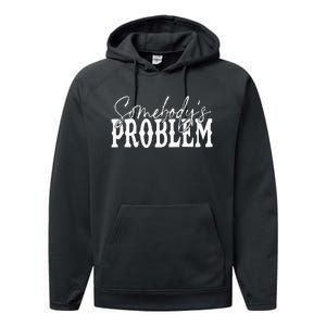 Somebody Couples Matching Somebodys Problem Performance Fleece Hoodie