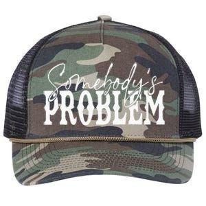 Somebody Couples Matching Somebodys Problem Retro Rope Trucker Hat Cap