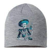 Skeleton Charro Mexican Skull Tequila Long Sleeve Sustainable Beanie