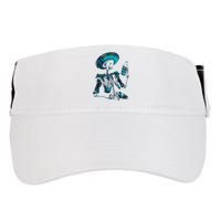 Skeleton Charro Mexican Skull Tequila Long Sleeve Adult Drive Performance Visor