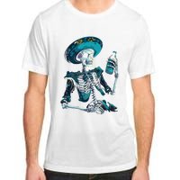 Skeleton Charro Mexican Skull Tequila Long Sleeve Adult ChromaSoft Performance T-Shirt