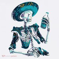 Skeleton Charro Mexican Skull Tequila Long Sleeve Womens T-Shirt