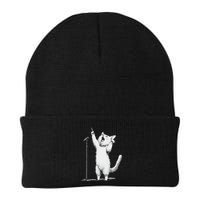 Singing Cat Microphone Enthusiast Knit Cap Winter Beanie