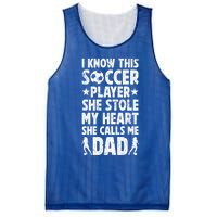 She Calls Me Dad Of A Soccer Player Father Soccer Dad Gift Mesh Reversible Basketball Jersey Tank