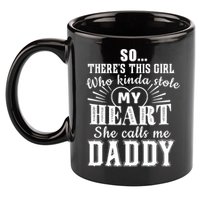 She Calls Me Daddy Cool Gift 11oz C Handle Ceramic Mug