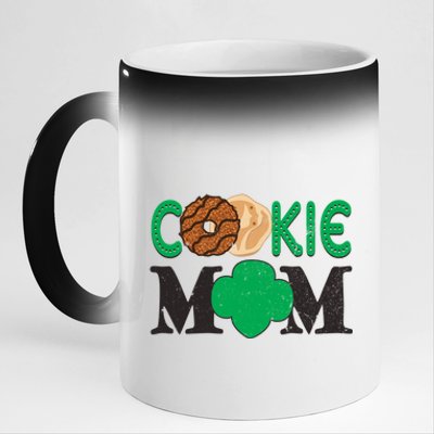 Scougift Cookie Mom Troop Leader Family Matching Gift 11oz Black Color Changing Mug