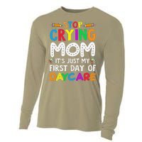 Stop Crying Mom Its Just My First Day Of Daycare Cooling Performance Long Sleeve Crew