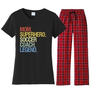 Soccer Coach Mom Women's Flannel Pajama Set