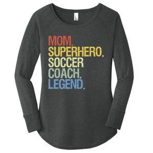 Soccer Coach Mom Women's Perfect Tri Tunic Long Sleeve Shirt